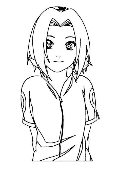 sakura para colorir|Desenhos de Sakura Haruno para Colorir